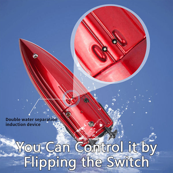Mini RC Boats High Speed Racing Boat Dual Motors 2.4G Remote Control Ship LR