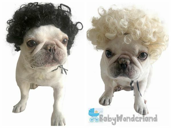 Pet Wig Small Dog Cat Cosplay Cross Dressing Hair Transforming Prop Halloween