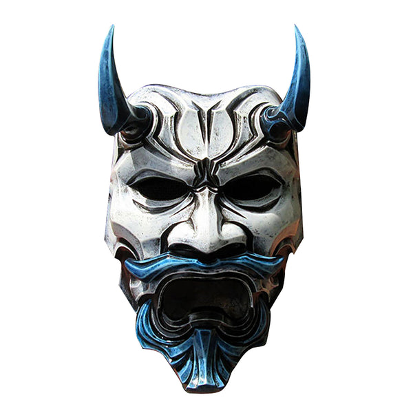 Japanese Prajna Devil Mask Noh Kabuki Demon Oni Samurai-Masks Halloween Cosplay