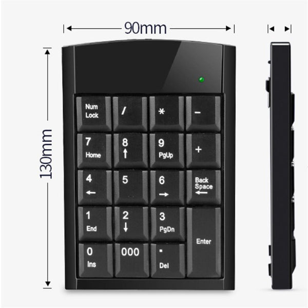 Numeric Keypad USB Wired Keyboard Number Pad for Laptop Desktop PC 19 key New AU