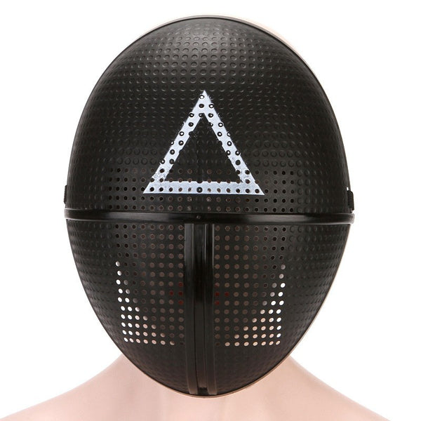 Halloween mask - side profile of the moulded plastic guard mask
