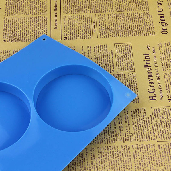 3 Holes Silicone Cake Pie Custard Tart Resin Mold Bakeware Coaster Tray Moulds