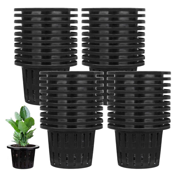 20pcs Mesh Net Pots for Hydroponics | Aeroponic Aquaponic Plant Grow Baskets 100x85mm