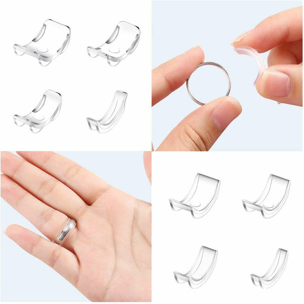 Invisible Clear Ring Size Adjuster Resizer Loose Rings Guard Reducer 8Pcs/Set AU