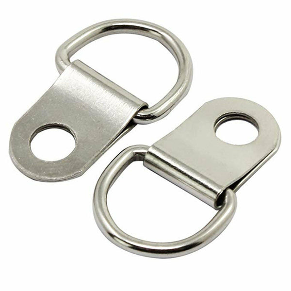 20/60/100 Pcs D-Ring Painting Picture Wall Frame Hanger Hanging Hooks +Screws AU