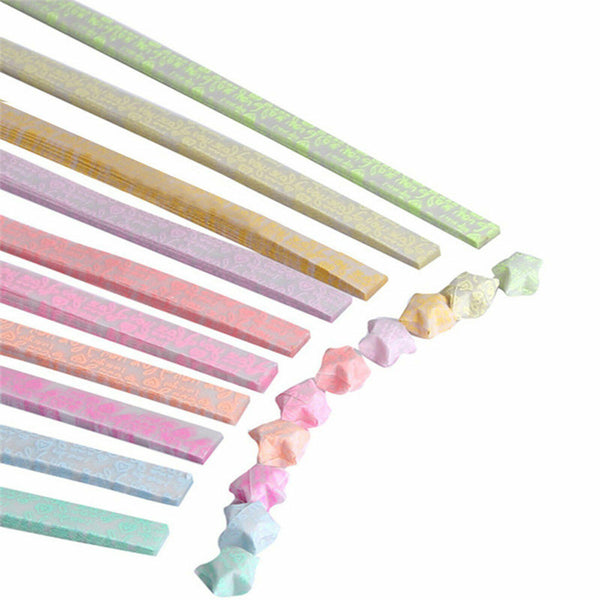 210x 24.5CM Strips Origami Folding Lucky Wish Star Paper Glow in the Dark