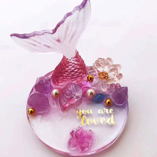 Resin Casting Mold Silicone Jewelry Agate Making Mould Tool Craft Round Coaster