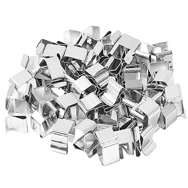 50PCS LED Fairy Lights Steel Gutter Hooks Metal Clips Christmas Party Clip TOOL