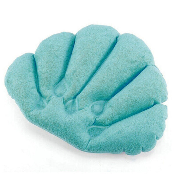 Bath Pillow Soft Covering Inflatable Shape Vinyl Terrycloth Shell