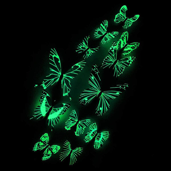 Luminous Butterfly Design Decal Art Wall Stickers Room Home Decoration Art New