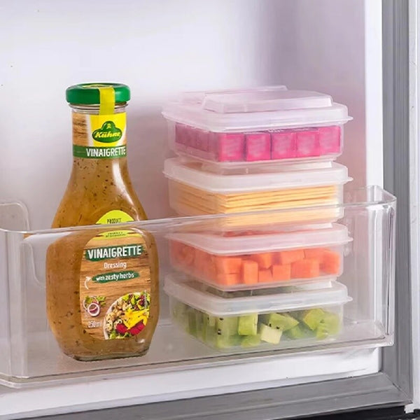 Cheese Slice Storage Box Fridge Food Container Butter Keeper Fresh Food Storage Set