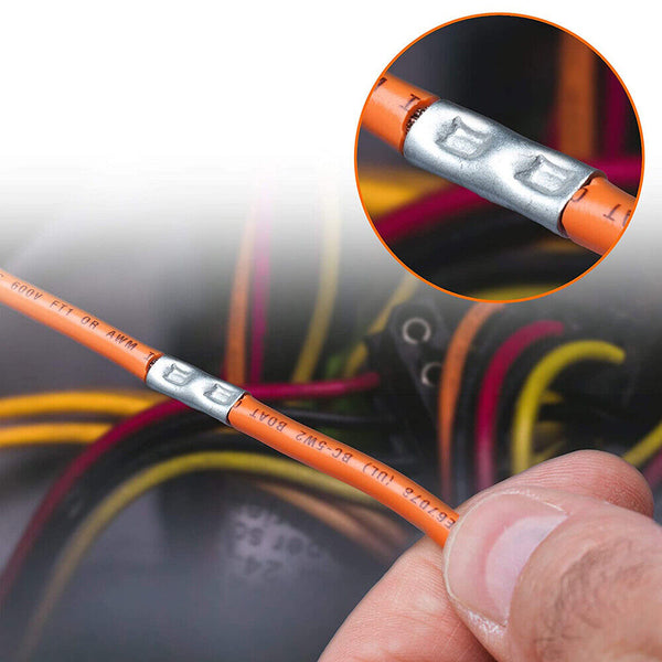 200pcs Copper Butt Splice Connectors Terminal Cable Crimp Solder 22-10 AWG AU