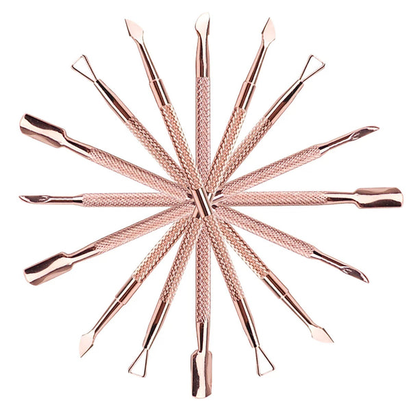 3pcs Cuticle Peeler Scraper Remove Gel Nail Polish and Pusher Spoon Nail Cleaner