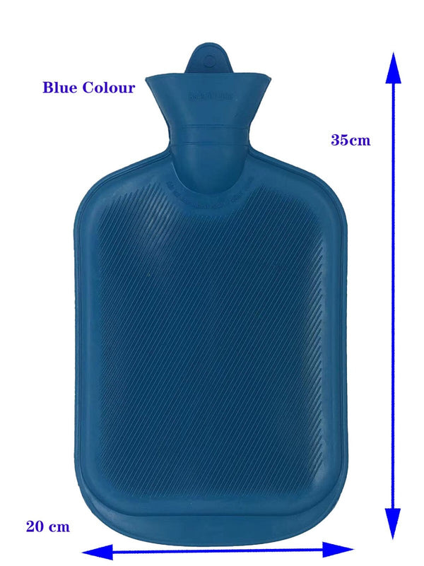 2L Hot Water Bottle Winter Warm Natural Rubber Bag Relaxing Warmer and COVER
