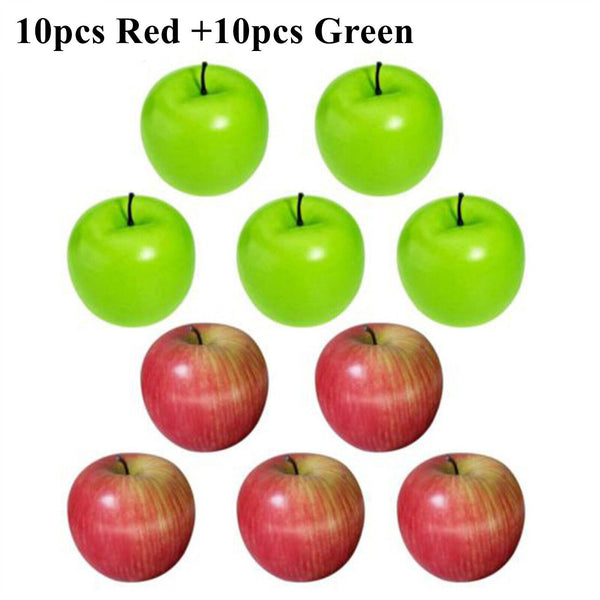10/20x Artificial Green Apple Apples Fake Fruit Home Party Wedding Shop Decor AU