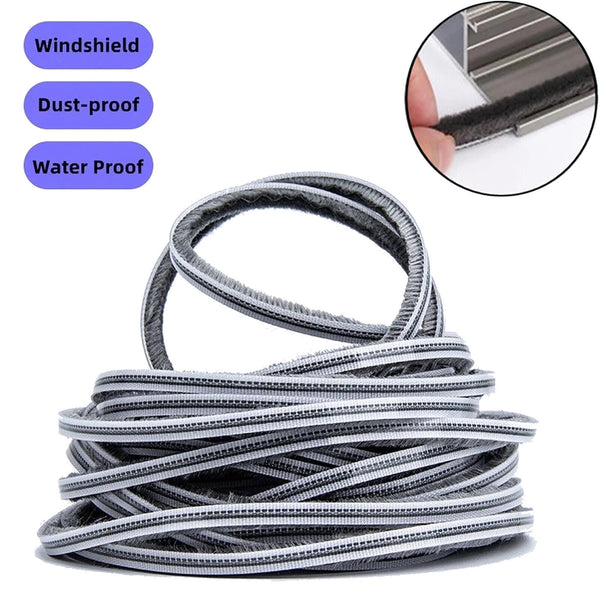 10M Hairy Seal Brush Pile Door Window Sliding Weather Strip Draught Excluder AUS