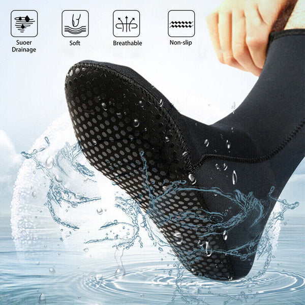 3mm Neoprene Diving Surfing Swim Wetsuit Snorkeling Boots Watersport Socks mc AU