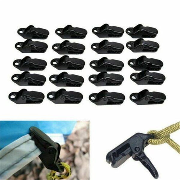 45PCS Awning Tent Clamp Tarp Clips Set Canopy Snap Hangers Survival Camping AUS