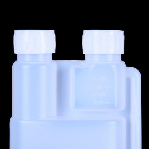 16PCS 250ML Twin Chamber Measuring Bottles with Tamper Evident Caps