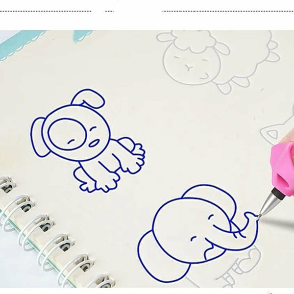 Kids Magic Handwriting Copybook Set Reusable English Calligraphy Practice Book