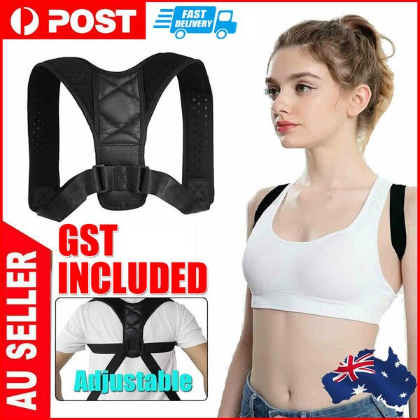 Posture Corrector Adjustable Back Shoulder Belt Support Body Brace Back Unisex