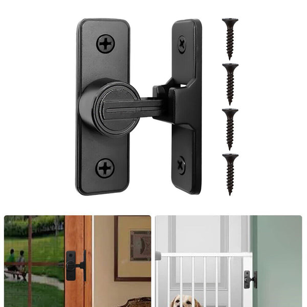 Barn Door Lock Heavy Duty Sliding Barn Door Latch Lock 90Degree Gate Latch Kit