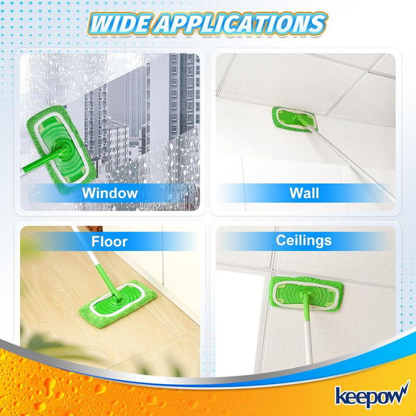 6PCS Reusable Mop Replacement Pads Absorbent Floor Cleaning Cloths