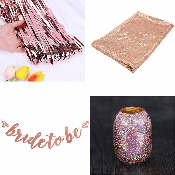 Hens Bridal Wedding Party Decoration Balloons Table Cloth Accessories Brid Set