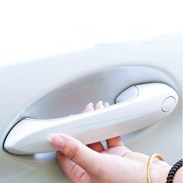 8PCS Clear Car Door Handle Bowl Sticker Anti-scratch Film Protector Accessories