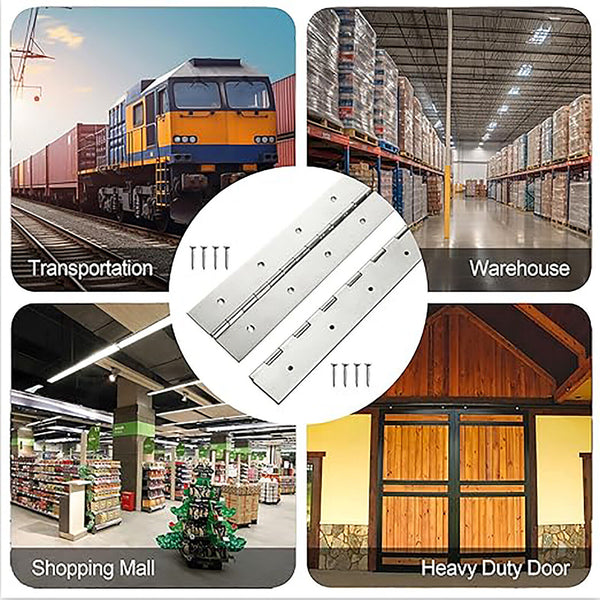 3PCS PIANO HINGE STAINLESS STEEL CABINET BOAT 600 X 25 X 1mm CONTINUOUS HINGES