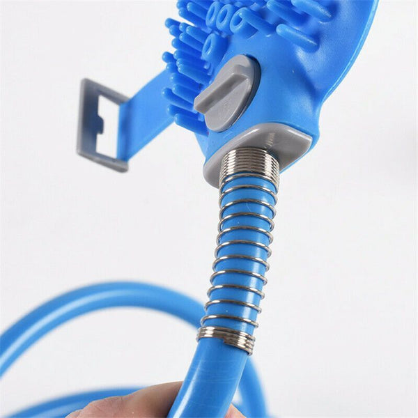 Pet Dog Cat Bathing Sprayer Washing Massage Cleaner Shower Hose Brush Silicone