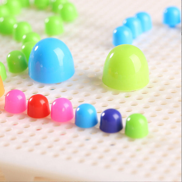 Mushroom Nails Puzzle Pegboard Jigsaw Creative DIY Peg 3D Kids Educational Toys