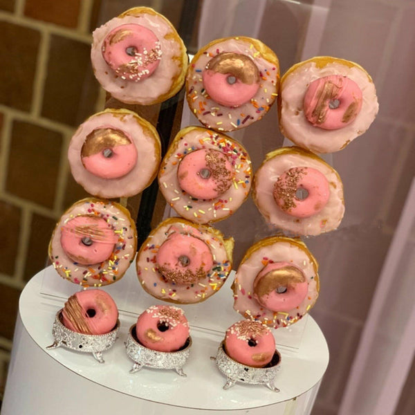Acrylic Donuts Wall Display Stand Holder Candy Board Display Rack Party 9 Holes