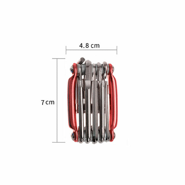 11in1 Bicycle Tool Portable Bike Multi-function Chain Extractor Repair Kit