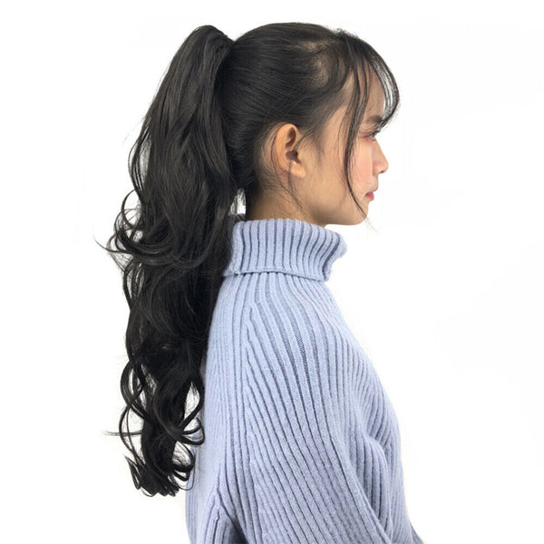 Tail Hair Pony Thick In Ponytail Hair Extensions Clip On Human Piece Claw As