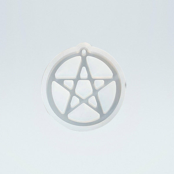 Silicone Pentagram Silicone Pendant Mould Pentacle Jewellery Resin Epoxy Casting