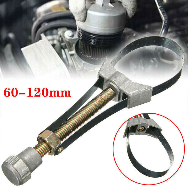 60-120MM Oil Filter Removal Tool Car Wrench Adjustable Strap Wrench Aluminium AU