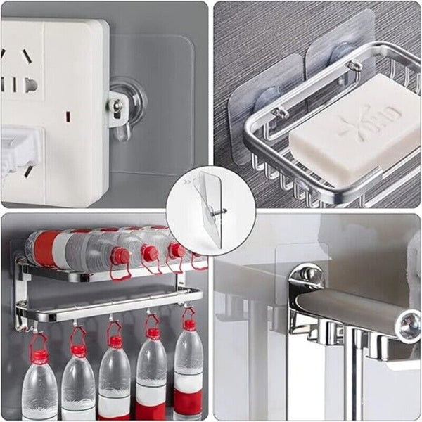 Punch-Free Self Adhesive Screw Sticker Wall Hanging Hook Nail Holder