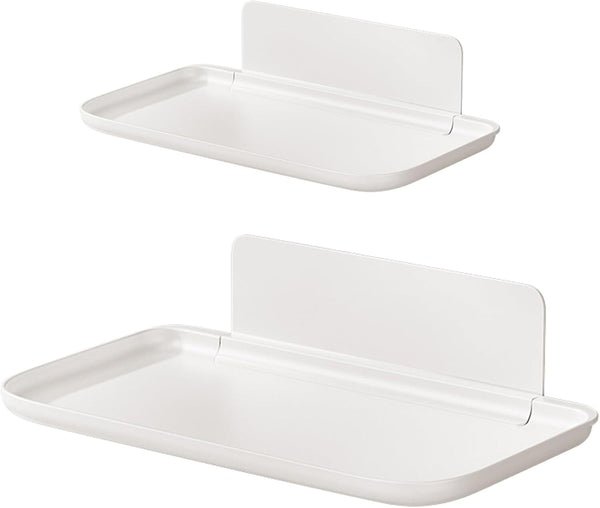 2pcs Collapsible Wall Shelf Folding Storage Rack Space Saving Organizer Holder