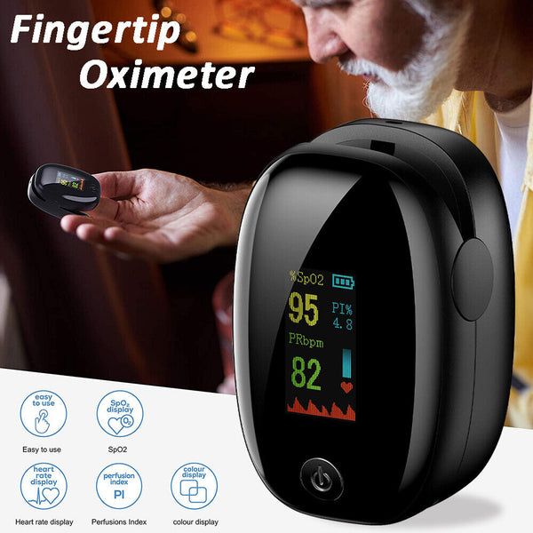 Rate Professional Pulse Finger Oxygen Blood Heart Saturation Monitor Oximeter