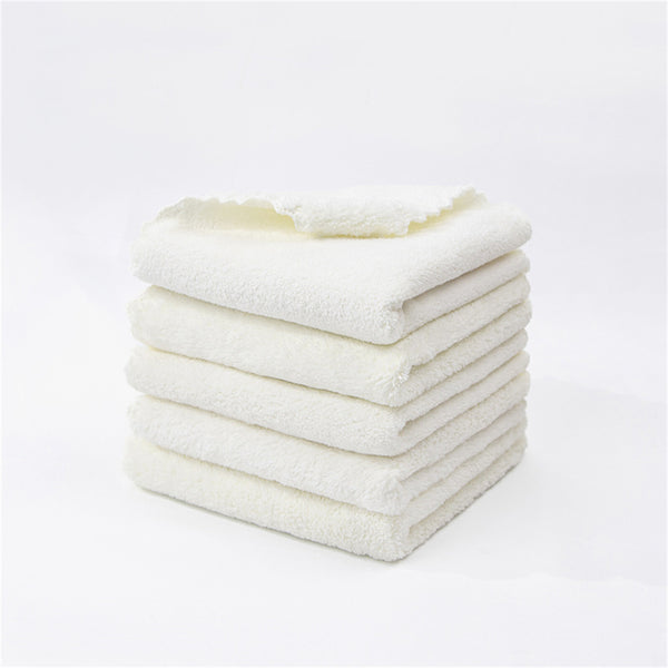10PCS Soft Face Towels Coral Fleece Washcloths Face Cloths 30x30cm