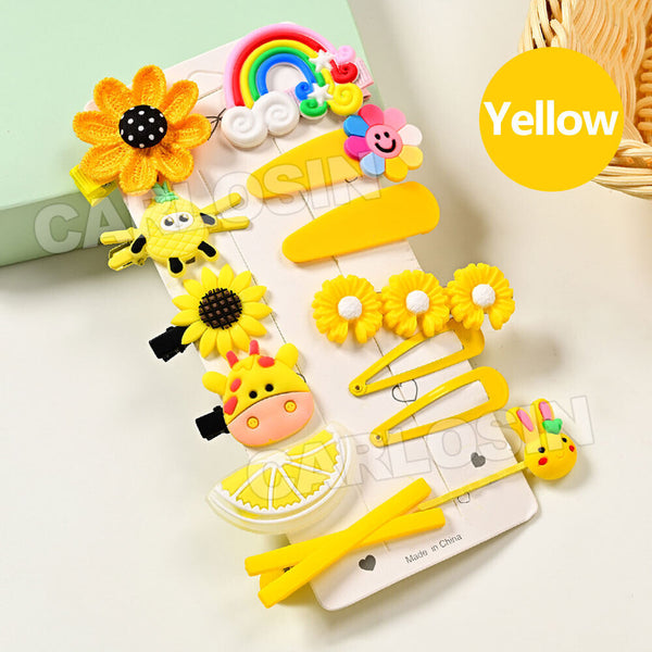 14 PCS Hair Clips Girls Infant Baby Pin Hair Hairpin Toddler Kids Cute OZ