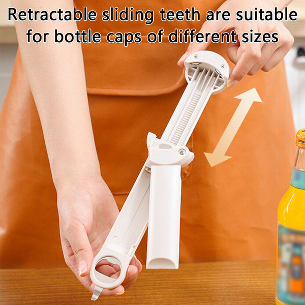 Multifunctional Magnetic Jar Adjustable Bottle Lid Beer Gripper Can Opener