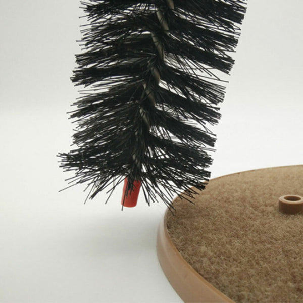 Scratching Self Groomer Catching Devices Quick Clean Fleece Base Toys Round Pets