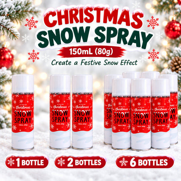 Christmas Snow Spray 150mL Artificial Fake Snow Xmas Tree Window Decoration