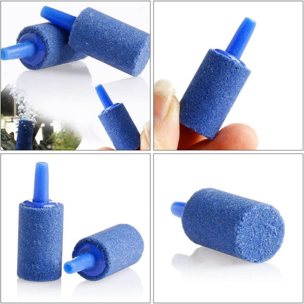 Blue Aquarium Fish Tank Aerator Air Stone Diffuser Oxygen Bubbles Pump