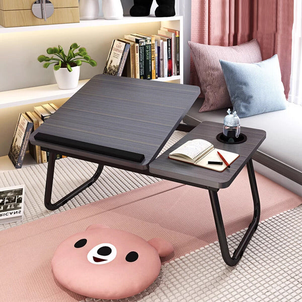 Small Bedside Table Multifunctional Foldable Desk Portable Folding Bedside Tray