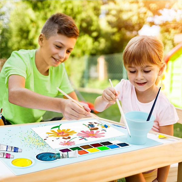 Non-Stick Silicone Drawing Board Pigment Palette Silicone Painting Mat Clay Mat