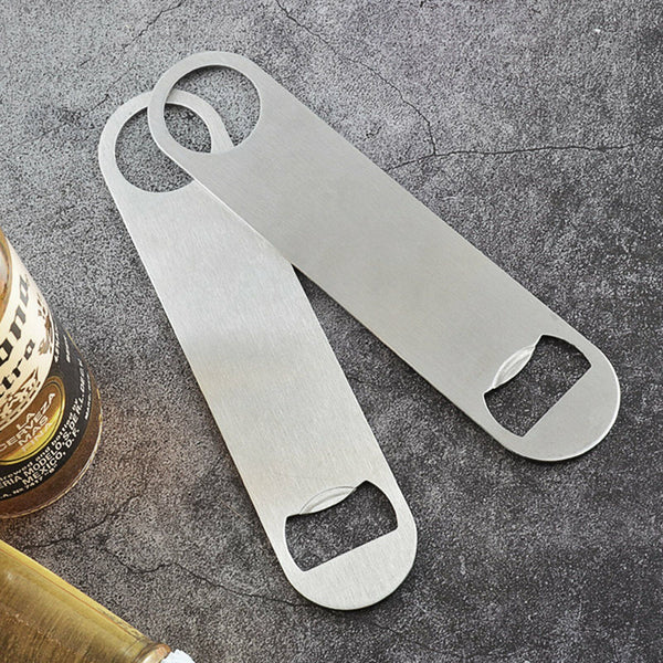Bottle Opener Stainless Steel Flat Bar Blade Cap Remover Can Beer Drink