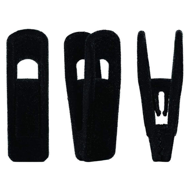 20-60x Non-Slip Velvet Hanger Clips Clothes Pant Skirt Coat Strong Finger Clips